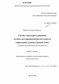 Ефимова, Айталина Павловна. Состав, структура и динамика лесной и кустарниковой растительности современной долины Средней Лены: В пределах Центральноякутской низменности: дис. кандидат биологических наук: 03.00.05 - Ботаника. Якутск. 2006. 215 с.