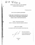 Протасов, Владимир Дмитриевич. Социально-экономическая безопасность при переходе к рыночным отношениям: Вопросы теории и хозяйственной практики: дис. кандидат экономических наук: 08.00.01 - Экономическая теория. Ставрополь. 2000. 147 с.