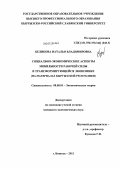 Беликова, Наталья Владимировна. Социально-экономические аспекты мобильности рабочей силы в трансформирующейся экономике: на материалах Кыргызской Республики: дис. кандидат экономических наук: 08.00.01 - Экономическая теория. Бишкек. 2011. 173 с.