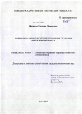 Жаркова, Светлана Леонидовна. Социально-экономические проблемы труда лиц пожилого возраста: дис. кандидат экономических наук: 08.00.05 - Экономика и управление народным хозяйством: теория управления экономическими системами; макроэкономика; экономика, организация и управление предприятиями, отраслями, комплексами; управление инновациями; региональная экономика; логистика; экономика труда. Омск. 2010. 219 с.