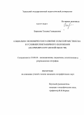 Борисова, Татьяна Геннадьевна. Социально-экономическое развитие сельской местности в условиях приграничного положения: на примере Курганской области: дис. кандидат географических наук: 25.00.24 - Экономическая, социальная и политическая география. Пермь. 2010. 204 с.