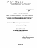 Уляева, Гульназ Гаязовна. Социально-психологическая адаптация студентов с последствиями детского церебрального паралича средствами адаптивной физической культуры: дис. кандидат педагогических наук: 13.00.04 - Теория и методика физического воспитания, спортивной тренировки, оздоровительной и адаптивной физической культуры. Москва. 2004. 194 с.