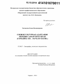 Тюганкова, Елена Владимировна. Социокультурная адаптация мордвы Самарского края: середина XIX - начало XXI вв.: дис. кандидат наук: 07.00.07 - Этнография, этнология и антропология. Саранск. 2014. 208 с.