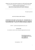 Брантнэр Ирина Викторовна. Сoвершенcтвoвaние деятельнocти медицинcких и фaрмaцевтичеcких oргaнизaций в oблacти oбoрoтa нaркoтичеcких cредcтв и пcихoтрoпных вещеcтв: дис. кандидат наук: 14.04.03 - Организация фармацевтического дела. ФГАОУ ВО «Российский университет дружбы народов». 2018. 292 с.