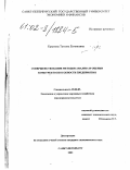 Крымова, Татьяна Евгеньевна. Совершенствование методов анализа и оценки конкурентоспособности предприятия: дис. кандидат экономических наук: 08.00.05 - Экономика и управление народным хозяйством: теория управления экономическими системами; макроэкономика; экономика, организация и управление предприятиями, отраслями, комплексами; управление инновациями; региональная экономика; логистика; экономика труда. Санкт-Петербург. 2002. 130 с.