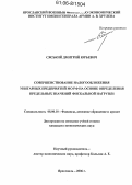 Сяський, Дмитрий Юрьевич. Совершенствование налогообложения унитарных предприятий МО РФ на основе определения предельных значений фискальной нагрузки: дис. кандидат экономических наук: 08.00.10 - Финансы, денежное обращение и кредит. Ярославль. 2006. 183 с.