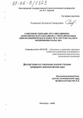 Романович, Людмила Геннадьевна. Совершенствование организационно-экономического механизма стимулирования инновационной деятельности в системе малого предпринимательства: дис. кандидат экономических наук: 08.00.05 - Экономика и управление народным хозяйством: теория управления экономическими системами; макроэкономика; экономика, организация и управление предприятиями, отраслями, комплексами; управление инновациями; региональная экономика; логистика; экономика труда. Белгород. 2006. 161 с.