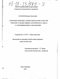 Балашов, Михаил Евгеньевич. Совершенствование профессиональной культуры учителей художественно-эстетического цикла в последипломном образовании: дис. кандидат педагогических наук: 13.00.01 - Общая педагогика, история педагогики и образования. Санкт-Петербург. 2000. 256 с.