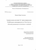 Фадеева, Мария Сергеевна. Сравнительное изучение Na+-транслоцирующих NADH:хинон оксидоредуктаз из Vibrio harveyi, Klebsiella pneumoniae и Azotobacter vinelandii: дис. кандидат биологических наук: 03.00.04 - Биохимия. Москва. 2008. 89 с.