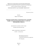 Чурсина Мария Александровна. Сравнительный анализ таксономического значения морфологических признаков имаго в семействе Dolichopodidae (Diptera): дис. кандидат наук: 03.02.05 - Энтомология. ФГБНУ «Всероссийский научно-исследовательский институт защиты растений». 2016. 211 с.