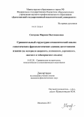 Сагидова, Марьям Пастаминовна. Сравнительный структурно-семантический анализ соматических фразеологических единиц дагестанских языков: на материале аварского, даргинского, лакского, лезгинского и табасаранского языков: дис. кандидат филологических наук: 10.02.20 - Сравнительно-историческое, типологическое и сопоставительное языкознание. Махачкала. 2013. 160 с.