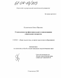 Кулаковская, Ольга Юрьевна. Становление профессионального самосознания социального педагога: дис. кандидат педагогических наук: 13.00.01 - Общая педагогика, история педагогики и образования. Петрозаводск. 2003. 212 с.