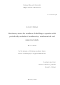 Лебедев Михаил Евгеньевич. Стационарные состояния нелинейного уравнения Шрёдингера с периодически модулированной нелинейностью: математическое и численное исследование: дис. кандидат наук: 00.00.00 - Другие cпециальности. ФГАОУ ВО «Национальный исследовательский университет «Высшая школа экономики». 2023. 131 с.