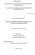 Никитин, Влас Александрович. Стойкие органические загрязняющие вещества в атмосфере Российской Арктики: дис. кандидат географических наук: 25.00.36 - Геоэкология. Обнинск. 2007. 117 с.