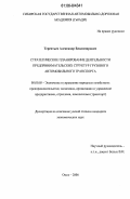 Терентьев, Александр Владимирович. Стратегическое планирование деятельности предпринимательских структур грузового автомобильного транспорта: дис. кандидат экономических наук: 08.00.05 - Экономика и управление народным хозяйством: теория управления экономическими системами; макроэкономика; экономика, организация и управление предприятиями, отраслями, комплексами; управление инновациями; региональная экономика; логистика; экономика труда. Омск. 2006. 159 с.