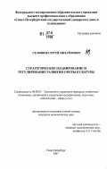 Сельянов, Сергей Михайлович. Стратегическое планирование и регулирование развития сферы культуры: дис. кандидат экономических наук: 08.00.05 - Экономика и управление народным хозяйством: теория управления экономическими системами; макроэкономика; экономика, организация и управление предприятиями, отраслями, комплексами; управление инновациями; региональная экономика; логистика; экономика труда. Санкт-Петербург. 2007. 171 с.