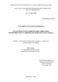 Лукашева, Наталья Евгеньевна. Стратегическое планирование социально-экономического развития московского мегаполиса: дис. кандидат экономических наук: 08.00.05 - Экономика и управление народным хозяйством: теория управления экономическими системами; макроэкономика; экономика, организация и управление предприятиями, отраслями, комплексами; управление инновациями; региональная экономика; логистика; экономика труда. Москва. 2012. 170 с.