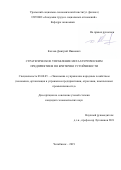 Козлов Дмитрий Иванович. Стратегическое управление металлургическим предприятием по критерию устойчивости: дис. кандидат наук: 08.00.05 - Экономика и управление народным хозяйством: теория управления экономическими системами; макроэкономика; экономика, организация и управление предприятиями, отраслями, комплексами; управление инновациями; региональная экономика; логистика; экономика труда. ФГАОУ ВО «Южно-Уральский государственный университет (национальный исследовательский университет)». 2019. 213 с.