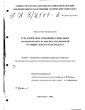 Иванов, Олег Владимирович. Стратегическое управление социально-экономическим развитием предприятий муниципального производства: дис. кандидат экономических наук: 08.00.05 - Экономика и управление народным хозяйством: теория управления экономическими системами; макроэкономика; экономика, организация и управление предприятиями, отраслями, комплексами; управление инновациями; региональная экономика; логистика; экономика труда. Красноярск. 2000. 145 с.