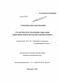 Субботин, Александр Юрьевич. Стратегическое управление социально-экономическими системами в период кризиса: дис. кандидат экономических наук: 05.13.10 - Управление в социальных и экономических системах. Владимир. 2011. 140 с.