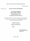 Лысова, Татьяна Александровна. Стратегия развития рыбохозяйственного подкомплекса АПК: на примере Саратовской области: дис. кандидат экономических наук: 08.00.05 - Экономика и управление народным хозяйством: теория управления экономическими системами; макроэкономика; экономика, организация и управление предприятиями, отраслями, комплексами; управление инновациями; региональная экономика; логистика; экономика труда. Саратов. 2008. 185 с.