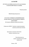 Уянаев, Таймураз Канаматович. Стратегия устойчивого функционирования региональной системы продовольственного обеспечения: на материалах Кабардино-Балкарской Республики: дис. кандидат экономических наук: 08.00.05 - Экономика и управление народным хозяйством: теория управления экономическими системами; макроэкономика; экономика, организация и управление предприятиями, отраслями, комплексами; управление инновациями; региональная экономика; логистика; экономика труда. Нальчик. 2006. 204 с.