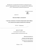 Надеждин, Кирилл Дмитриевич. Структура, динамика и механизм димеризации трансмембранного домена белка-предшественника бета-амилоида: дис. кандидат физико-математических наук: 03.01.02 - Биофизика. Москва. 2012. 112 с.