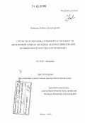 Новикова, Любовь Александровна. Структура и динамика травяной растительности лесостепной зоны на западных склонах Приволжской возвышенности и пути ее оптимизации: дис. кандидат наук: 03.02.01 - Ботаника. Пенза. 2012. 537 с.