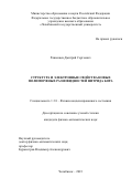 Ряшенцев Дмитрий Сергеевич. Структура и электронные свойства новых полиморфных разновидностей нитрида бора: дис. кандидат наук: 00.00.00 - Другие cпециальности. ФГБОУ ВО «Челябинский государственный университет». 2023. 148 с.