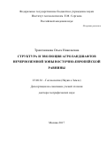 Трапезникова Ольга Николаевна. Структура и эволюция агроландшафтов Нечерноземной зоны Восточно-Европейской равнины: дис. доктор наук: 25.00.36 - Геоэкология. ФГБУН Институт географии Российской академии наук. 2018. 360 с.