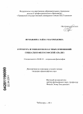 Исмаилова, Лайла Магомедовна. Структура и типология властных отношений: социально-философский анализ: дис. кандидат философских наук: 09.00.11 - Социальная философия. Чебоксары. 2011. 149 с.