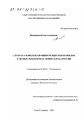 Бондаренко, Елена Алексеевна. Структура комплексов минирующих чешуекрылых в лесных экосистемах Северо-Запада России: дис. кандидат биологических наук: 03.00.09 - Энтомология. Санкт-Петербург. 2001. 166 с.