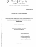 Чеберяко, Кирилл Владимирович. Структура тонких слоев полианилина для электрохромных и электролюминесцентных устройств отображения информации: дис. кандидат химических наук: 02.00.04 - Физическая химия. Москва. 2003. 140 с.