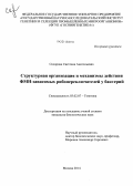 Склярова, Светлана Анатольевна. Структурная организация и механизмы действия ФМН-зависимых рибопереключателей у бактерий: дис. кандидат наук: 03.02.07 - Генетика. Москва. 2014. 132 с.