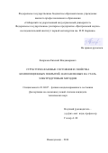 Капралов Евгений Владимирович. Структурно-фазовые состояния и свойства композиционных покрытий, наплавленных на сталь электродуговым методом: дис. кандидат наук: 01.04.07 - Физика конденсированного состояния. ФГБОУ ВО Сибирский государственный индустриальный университет. 2016. 122 с.