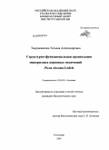 Творожникова, Татьяна Александровна. Структурно-функциональная организация микоризных корневых окончаний Picea obovata Ledeb: дис. кандидат биологических наук: 03.00.05 - Ботаника. Сыктывкар. 2009. 142 с.