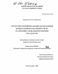 Тирацуян, Вазген Хоренович. Структурно-функциональный анализ влияния кооперативной собственности на реализацию социальной политики государства: дис. кандидат экономических наук: 08.00.05 - Экономика и управление народным хозяйством: теория управления экономическими системами; макроэкономика; экономика, организация и управление предприятиями, отраслями, комплексами; управление инновациями; региональная экономика; логистика; экономика труда. Ростов-на-Дону. 2004. 171 с.