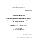 Фатихова Аделя Фанисовна. Структурные альтернативы управления трансакциями в условиях территориальной специфичности ресурсов (на примере моногородов): дис. кандидат наук: 08.00.01 - Экономическая теория. ФГБОУ ВО «Московский государственный университет имени М.В. Ломоносова». 2019. 135 с.