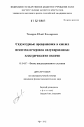 Тимиров, Юлай Ильдарович. Структурные превращения в каплях нематохолестериков индуцированные электрическими полями: дис. кандидат физико-математических наук: 01.04.07 - Физика конденсированного состояния. Уфа. 2012. 145 с.