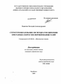 Никитин, Евгений Александрович. Структурообразование оксигидратов циркония при разных скоростях формирования гелей: дис. кандидат химических наук: 02.00.04 - Физическая химия. Челябинск. 2009. 181 с.