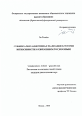 Лю Фанфан нет. Суффиксально-адъективная реализация категории интенсивности в современном русском языке: дис. кандидат наук: 10.02.01 - Русский язык. ФГАОУ ВО «Казанский (Приволжский) федеральный университет». 2021. 165 с.