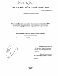 Ткаченко, Ирина Евгеньевна. Связи с общественностью таможенной службы РФ: состояние, управление, перспективы развития: дис. кандидат социологических наук: 22.00.08 - Социология управления. Москва. 2004. 142 с.