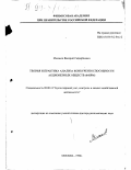 Мисаков, Валерий Сафаробиевич. Теория и практика анализа конкурентоспособности акционерных обществ (фирм): дис. доктор экономических наук: 08.00.12 - Бухгалтерский учет, статистика. Москва. 1996. 260 с.