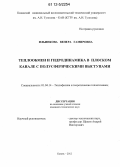 Ильинкова, Венера Гамировна. Теплообмен и гидродинамика в плоском канале с полусферическими выступами: дис. кандидат технических наук: 01.04.14 - Теплофизика и теоретическая теплотехника. Казань. 2012. 109 с.