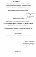 Девятова, Наталья Сергеевна. Территориально-ориентированный подход к формированию государственной стратегии развития дорожной инфраструктуры региона: дис. кандидат экономических наук: 08.00.05 - Экономика и управление народным хозяйством: теория управления экономическими системами; макроэкономика; экономика, организация и управление предприятиями, отраслями, комплексами; управление инновациями; региональная экономика; логистика; экономика труда. Иркутск. 2007. 199 с.