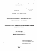 Костина, Ольга Николаевна. Территориальные риски в экономике региона: анализ, оценка и управление: дис. кандидат экономических наук: 08.00.05 - Экономика и управление народным хозяйством: теория управления экономическими системами; макроэкономика; экономика, организация и управление предприятиями, отраслями, комплексами; управление инновациями; региональная экономика; логистика; экономика труда. Ставрополь. 2009. 177 с.