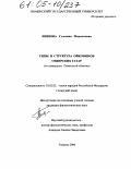 Ниязова, Гульсина Мавлютовна. Типы и структура ойконимов сибирских татар: На материале Тюменской области: дис. кандидат филологических наук: 10.02.02 - Языки народов Российской Федерации (с указанием конкретного языка или языковой семьи). Тюмень. 2004. 212 с.