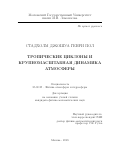 Стадхолм Джошуа Генри Пол. ТРОПИЧЕСКИЕ ЦИКЛОНЫ И КРУПНОМАСШТАБНАЯ ДИНАМИКА АТМОСФЕРЫ: дис. кандидат наук: 25.00.29 - Физика атмосферы и гидросферы. ФГБОУ ВО «Московский государственный университет имени М.В. Ломоносова». 2018. 185 с.