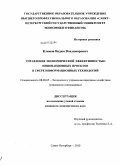 Климов, Вадим Владимирович. Управление экономической эффективностью инновационных проектов в сфере информационных технологий: дис. кандидат экономических наук: 08.00.05 - Экономика и управление народным хозяйством: теория управления экономическими системами; макроэкономика; экономика, организация и управление предприятиями, отраслями, комплексами; управление инновациями; региональная экономика; логистика; экономика труда. Санкт-Петербург. 2010. 259 с.