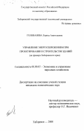 Голованова, Лариса Анатольевна. Управление энергосбережением при проектировании и строительстве зданий: На примере Хабаровского края: дис. кандидат экономических наук: 08.00.05 - Экономика и управление народным хозяйством: теория управления экономическими системами; макроэкономика; экономика, организация и управление предприятиями, отраслями, комплексами; управление инновациями; региональная экономика; логистика; экономика труда. Хабаровск. 2000. 205 с.